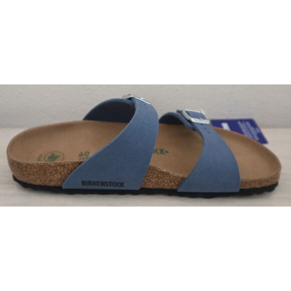 Birkenstock Women's 9 Men's 7 Elemental Blue Vegan Leather Sydney Sandals - Picture 5 of 14